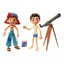 Figura Disney Pixar Luca Y Giulia+accesorios Original Mattel