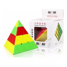 Cubo Mágico Qiyi 4x4x4 Pyraminx Stickersless Cor Da Estrutura Stickerless