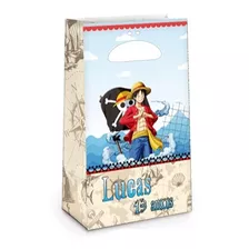 Sacola Personalizada 14,7x9,2x4,1cm One Piece 40 Und