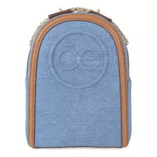 Mochila Cloe Para Mujer Denim 2 En 1 Asas De Cadena