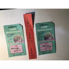 3 Tickets Empire State N.york - 2 Tickets Disney World-1986