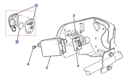 Carcasa Control Llave Ignicion Buick Century 2000 Foto 3