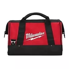 Bolso Milwaukee Porta Herramientas Heavy Duty Resist Al Agua Color Negro Y Rojo