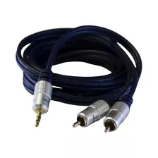 Cable Mini Plug Stereo A 2 Rca. 1.5mts Reforz. Puresonic. 