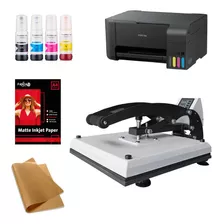 Combo Sublimacion Textil Impre Epson A4 + Estampadora 38x38