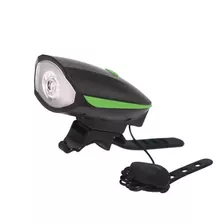 Farol Luz Led Delantera Con Boton De Bocina Bicicleta Bici