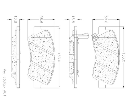 Balatas Delanteras Para Kia Rio 2014 Grc Foto 2