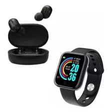 Combo Auriculares Inalámbricos A6s + Smartwatch Reloj D20