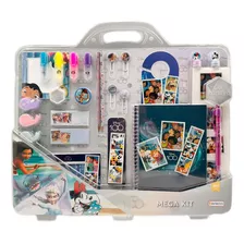 Mega Kit Disney 100 Set Arte Infantil Cuaderno Stickers 