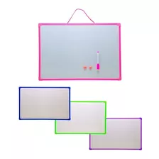 1x Quadro Branco Magnético Apagável C/caneta Com Imã 30x40