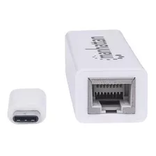 Adaptador Manhattan 507585 Gigabit Usb Tipo C Para Rede Preto