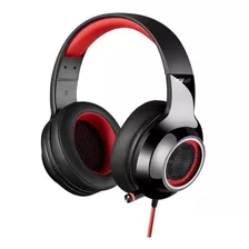 Auriculares Gamer Edifier G4 Negro Con Luz Rojo Led