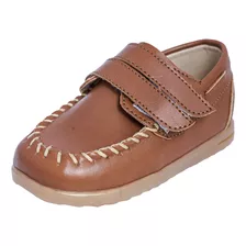 Zapatos Bautizo Con Suela Niño Camel Z715 - Ropones Celia