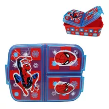 Lunchera Con Divisiones Infantil Vianda Escolar Spiderman Color Rojo Spiderman - Spidey