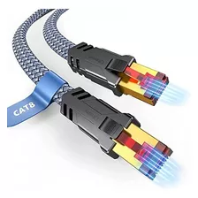 Cable Ethernet Snowkids Cat 8 De 25 Pies, Cable Ethernet De 