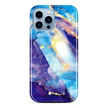 Funda Baisrke Para iPhone 12/12 Pro Blue Glitter