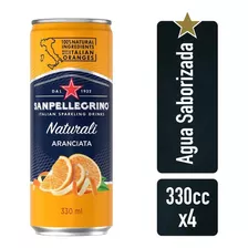 Agua San Pellegrino Aranciata Naturalli Latax4 330cc