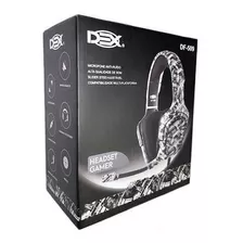 Headfone Gamer Dex Df-509 Camuflado P3 Microfone Pc Ps4 Xbox