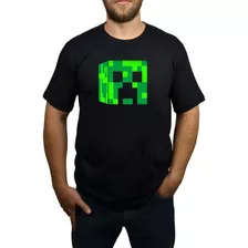 Camiseta Camisa Minecraft Creeper 100% Algodão