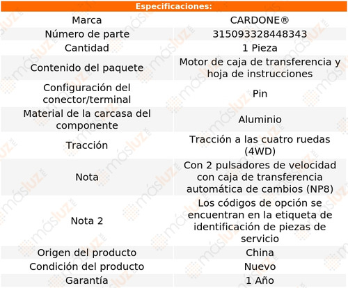 (1) Motor Caja Transferencia Chevrolet Avalanche 4wd 07 Foto 5