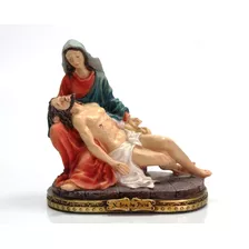 Escultura Nossa Senhora Pieta Piedade Imagem Resina H