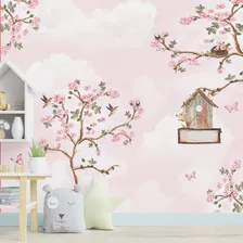 Papel De Parede Balanço Magico M² Menina Quarto Casa Sala