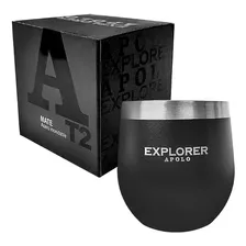 Mate Térmico Explorer Clásico Explorer 193ml Acero Inox Color Negro