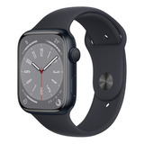 Apple Watch Series 8 Gps - Caja De Aluminio Medianoche 45 Mm - Correa Deportiva Medianoche - PatrÃ³n