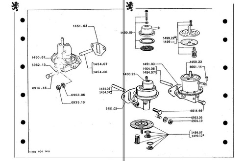 Repuesto Bomba Gasolina Peugeot 403 404 Sev 20590703 Foto 2