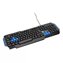 Teclado Gamer Retroiluminado Base Metalica / Color Del Teclado Negro Idioma Español España