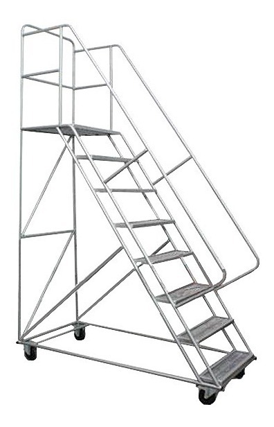 Escalera Para Depósito Con Ruedas Tipo Burro Avión - 200 Cm