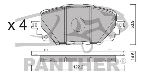 Balata Akebono Act1903 Del Fiat 124 Spider 2019 Foto 3