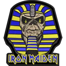 Parche Bordado Iron Maiden 9.7x8.5cm.. Metalero Rockero