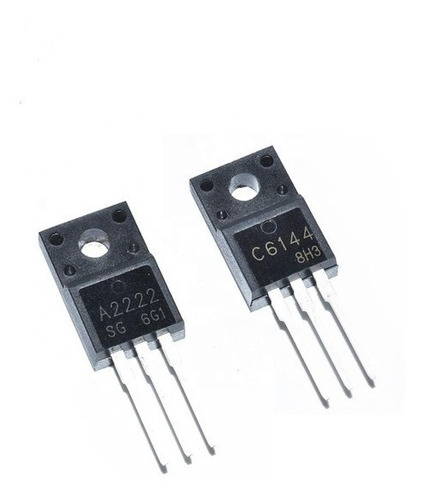 Transistores 2sa2222 + 2sc6144 A2222 C6144