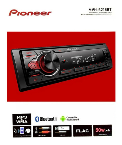 Autoestereo Pioneer Mvhs 215bt Mp3 Bluetooth Radio Android Foto 7