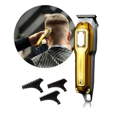 Máquina Motilar Profesional Pelo Inalámbrica Barbería V919 Color Dorado