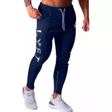 Pants Deportivo Corte Pegado Lyft Cierre Tobillo Letra 78str