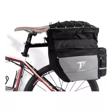 Alforje Bike 60l Impermeável Cicloturismo + Capa De Chuva