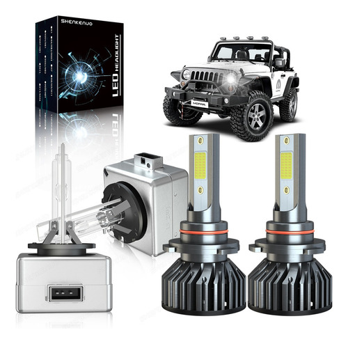 Kit De Faros Delanteros Led Para Jeep Commander 2006-2010 Jeep Commander