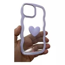 Funda Tpu Formas Corazón Para iPhone 11 15 15 Pro Max