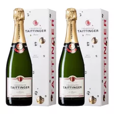 Champagne Taittinger Brut Reserve 750 Ml X2 Fullescabio