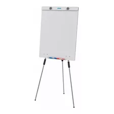 Flip Chart Office Com Tela Em Mdf - Pernas Metálicas Retráteis 67x90cm - Possui Prendedor De Blocos De Papel - Quadro