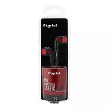 Audifonos Fujitel In Ear Stereo Ie40 Color Negro/rojo Color Rojo