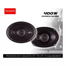 Parlantes Para Auto Aiwa 6x9 3 Vias 400w Ovalados Aws-6965p