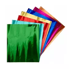100 Papel Metalico Para Regalos 53x70cms 15 Colores A Elegir