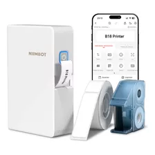 Impressora De Etiquetas Rótulo Niimbot B18 Bluetooth +1 Rolo