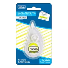 Marca Texto Em Fita Amarelo 5mmx6m Tilibra