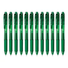 Bolígrafos Pentel Energel Bln105 Tinta Gel Líquida 0.5mm 12u Color De La Tinta Verde