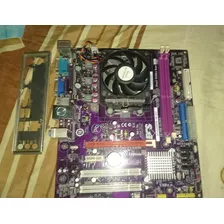 Mainboard Ecs Geforce6100pm-m2 + Amd Dual Core + Cooler Ok