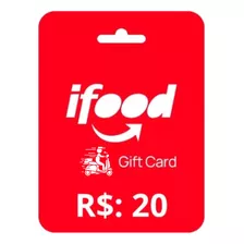 Gift Card Cupom Ifood R$20 Cartão Digital - Envio Imediato